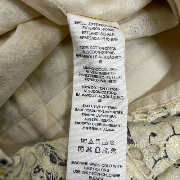 Free People High Waisted Lace Shallow Water Tea Combo Yellow Short/Skorts - Picture 11 of 11